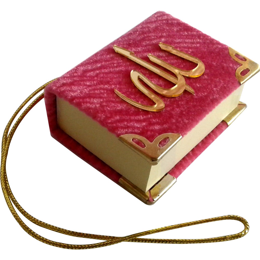 054K-KADİFE KAPLI MİNİ BOY ASKILI KURAN-I KERİM