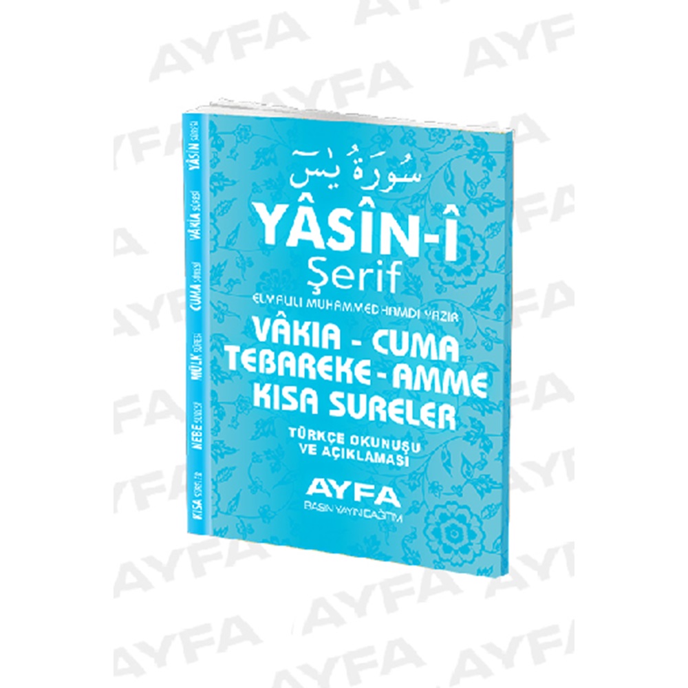 096M-ÇANTA BOY TÜRKÇELI 128 SAYFA YASIN-ITHAL KAGIT (MAVI)