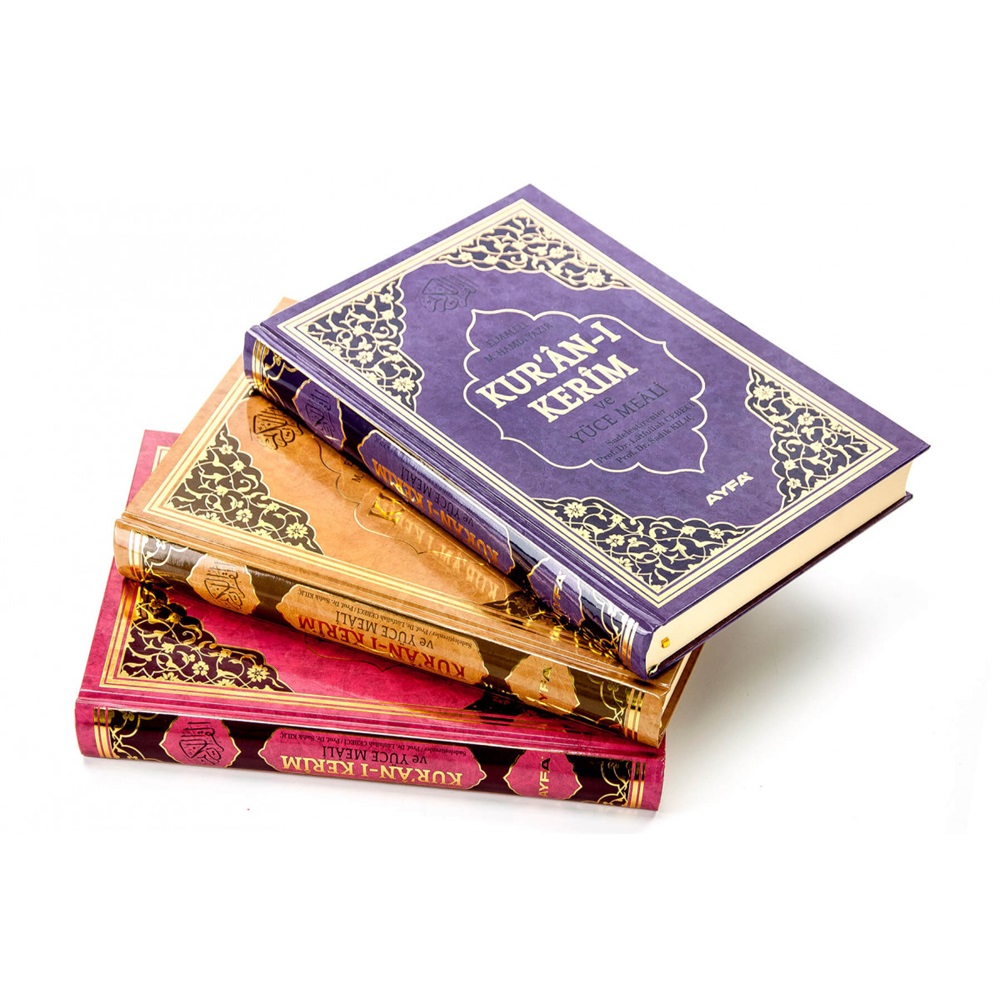172-MÜHÜRLÜ ORTA BOY KURAN-I KERİM VE MEALİ
