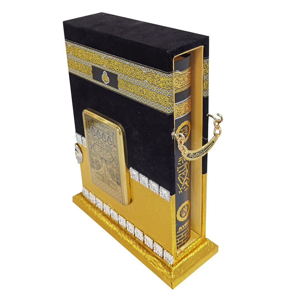 192T GOLD-MÜHÜRLÜ ORTA BOY KABE MAKETLİ KURAN-TAŞLI