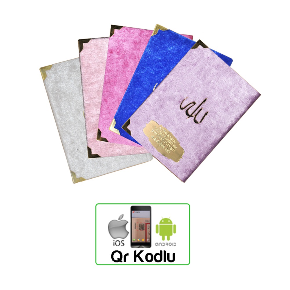 196S-ÇANTA BOY KADİFE CİLTLİ YASİN-İ ŞERİF - 3 ÖZELLİKLİ