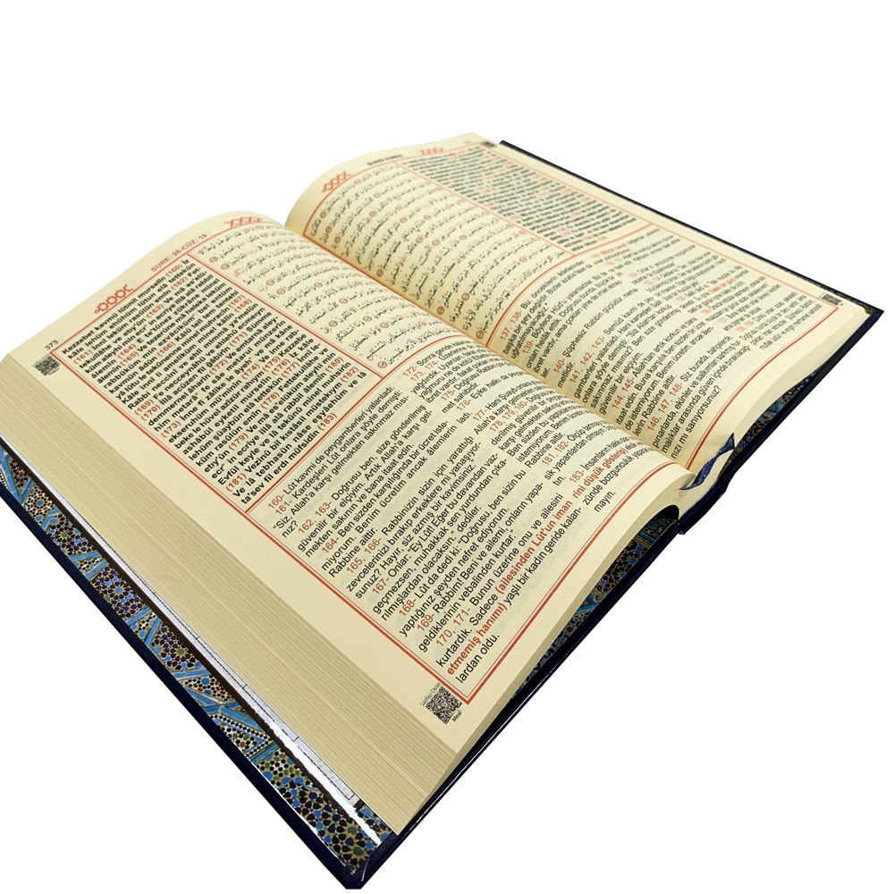 372-ORTA BOY KURAN-I KERİM MEALİ VE TÜRKÇE OKUNUŞU (ÜÇLÜ)