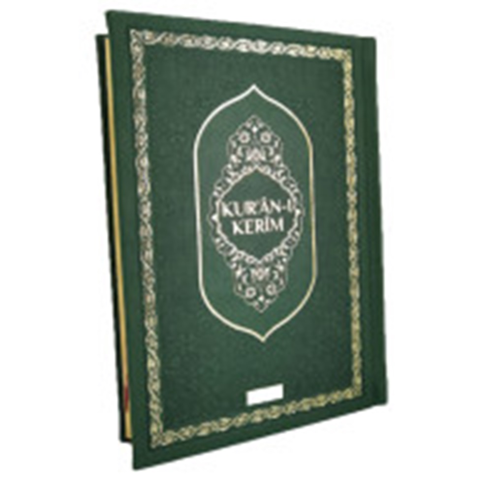 TRH057Yesil-HAFIZLAR IÇIN HAFIZ BOY KURAN-I KERIM-TERMO CILT