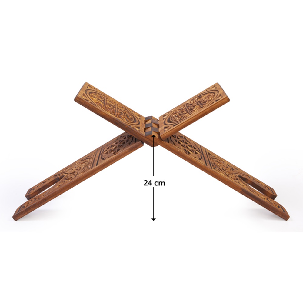 TS004-SELÇUKLU OYMALI AHŞAP RAHLE - BÜYÜK BOY