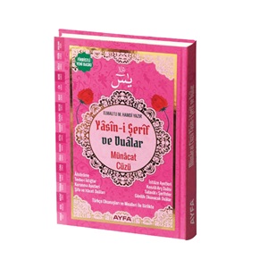 177PEMBE-ORTA BOY SERT KAPAK MÜNACAT CÜZÜ YASİN VE DUALAR