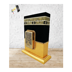 191T GOLD-MÜHÜRLÜ HAFIZ BOY KABE MAKETLİ KURAN-I KERİM - TAŞLI