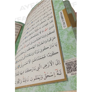 227G-MÜHÜRLÜ ORTA BOY HEDİYELİK RENKLİ KURAN-I KERİM (KRİSTAL TESBİH HEDİYELİ)