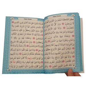 249P-KARTON ÇANTALI ÇANTA BOY TÜRKÇELİ 80 SAYFA YASİN-İTHAL KAĞIT-PEMBE RENK