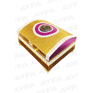 323-ORTA BOY ÇEYİZ SANDIKLI KAPLAMA KURAN-I KERİM