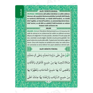 KP080Y-YEŞİL KAPLAMA ÇANTA BOY TÜRKÇELİ 80 SAYFA YASİN