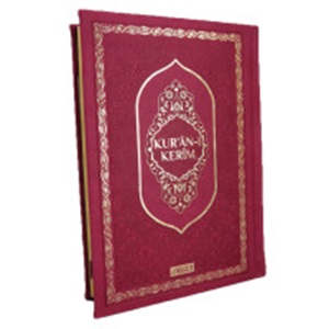 TRH057Pembe-HAFIZLAR İÇİN HAFIZ BOY KURAN-I KERİM-TERMO CİLT