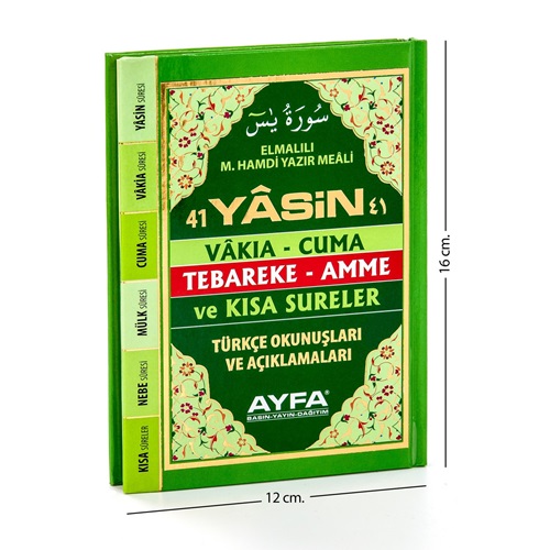 049-SERT KAPAK ÇANTA BOY 41 YASIN-I SERIF - 3 ÖZELLIKLI