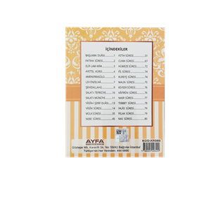 080KRM-KREM RENK ÇANTA BOY TÜRKÇELİ 80 SAYFA YASİN-İ ŞERİF