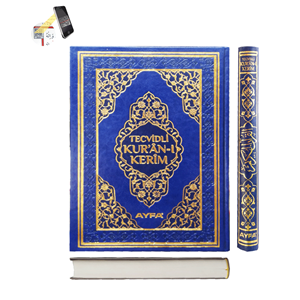 134TR-RAHLE BOY TECVİDLİ KURAN-I KERİM-TERMO DERİ