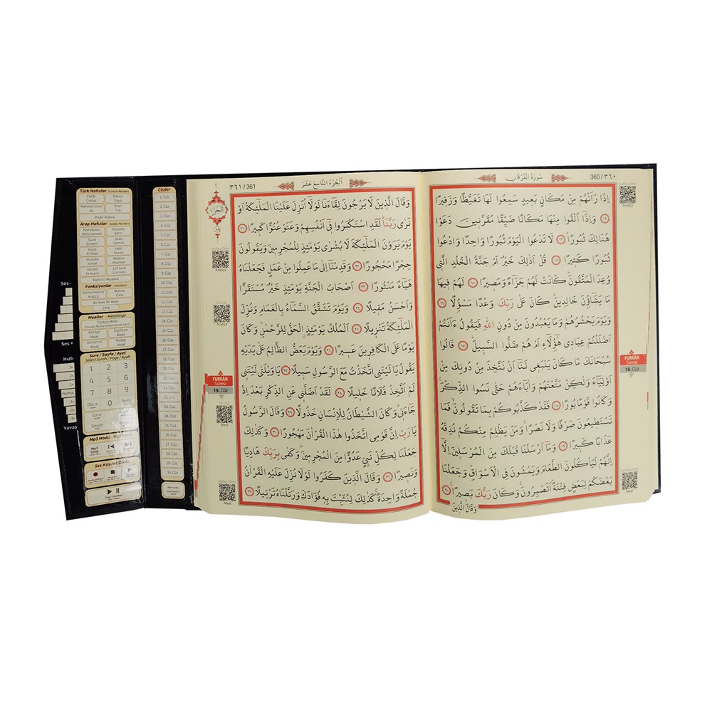 192T GÜMÜŞ -MÜHÜRLÜ ORTA BOY KABE MAKETLİ KURAN-TAŞLI