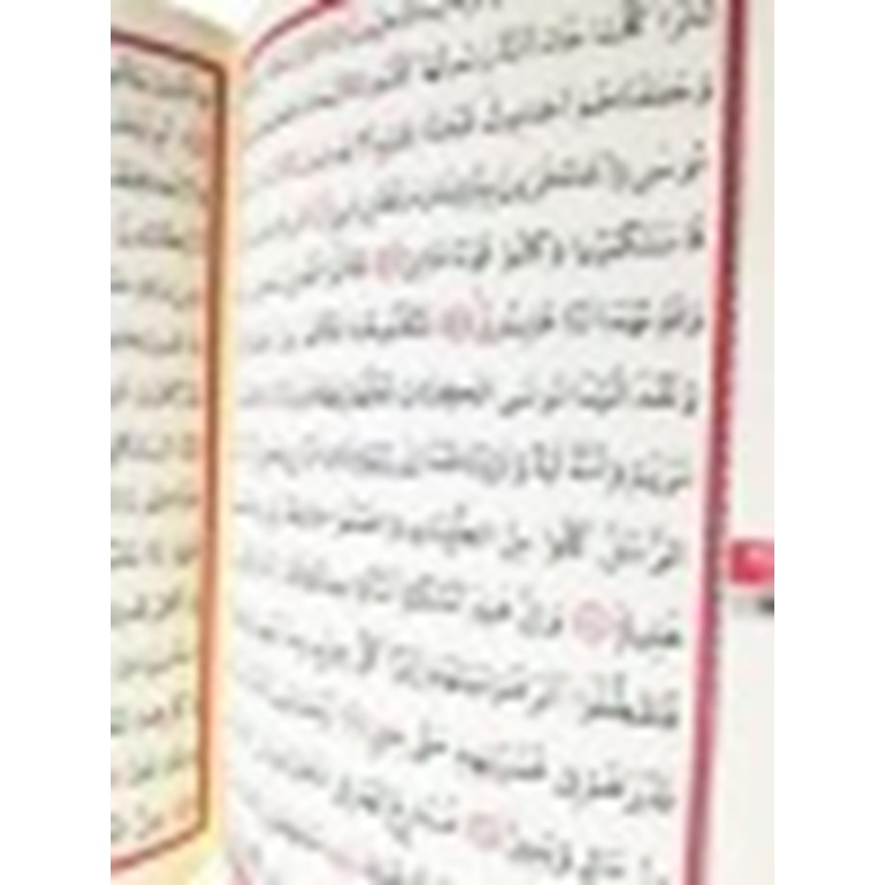 235Y-YEŞİL-RAHLE BOY OTUZ CÜZ MÜHÜRLÜ KURAN-I KERİM-SUNİ DERİ ÇANTALI