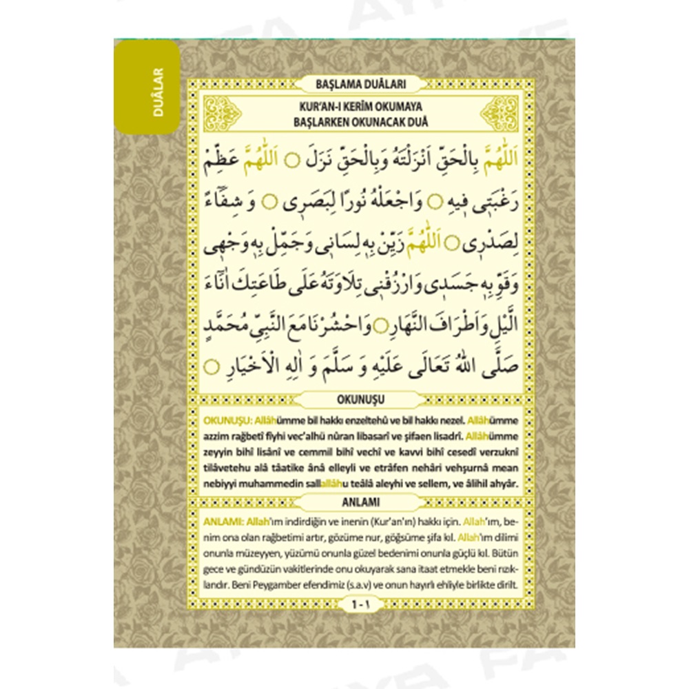 KP080GOLD-GOLD KAPLAMA ÇANTA BOY TÜRKÇELİ 80 SAYFA YASİN