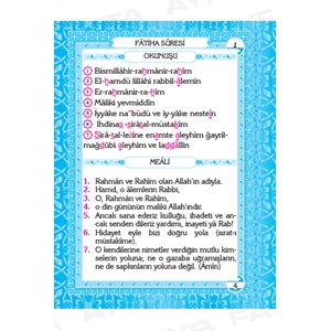 KP080M-LACİVERT KAPLAMA ÇANTA BOY TÜRKÇELİ 80 SAYFA YASİN