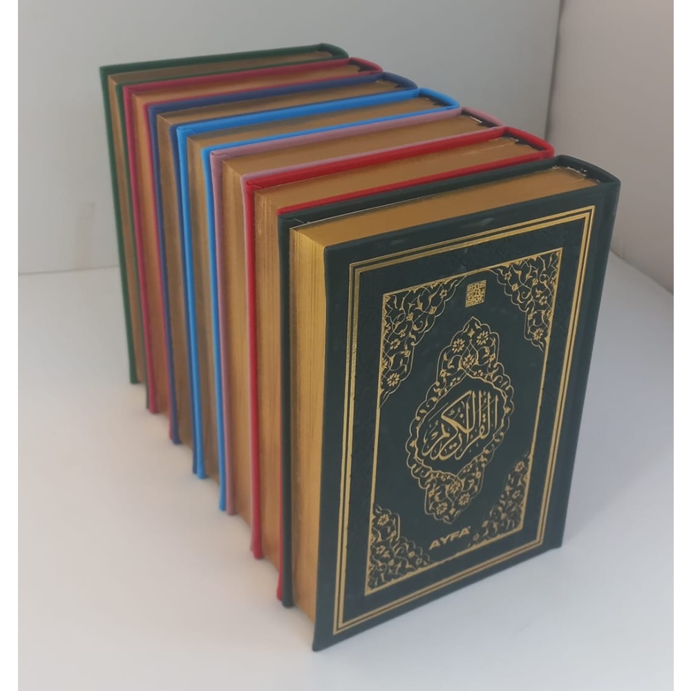 TRYLD057-MÜHÜRLÜ HAFIZ BOY KURAN-I KERİM KENAR YALDIZLI VE TERMO CİLT