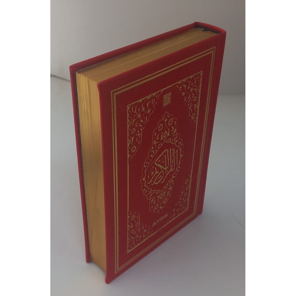 TRYLD057-MÜHÜRLÜ HAFIZ BOY KURAN-I KERİM KENAR YALDIZLI VE TERMO CİLT